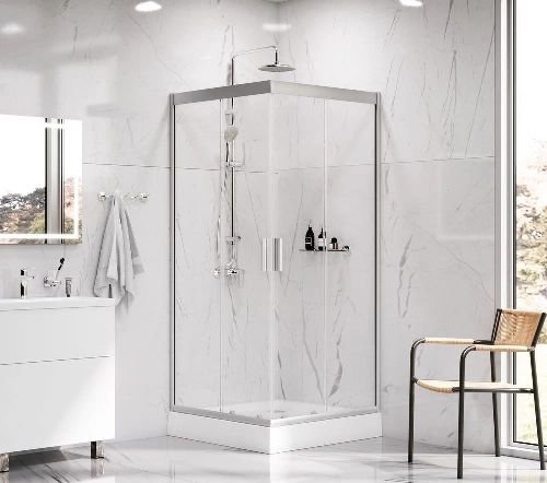 Душевая кабина AM.PM Gem Square Slide 90x90 W90UG-403-090MT