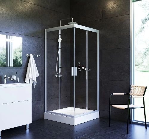 Душевая кабина AM.PM Gem Square Slide 90x90 W90UG-403-090MT