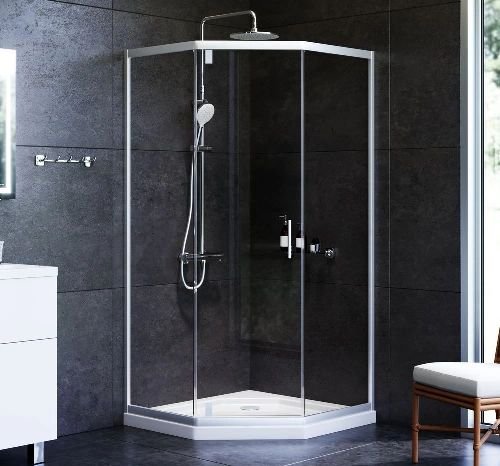 Душевая кабина AM.PM Gem 5-corner Pivot 90x90 W90UG-405-090MT