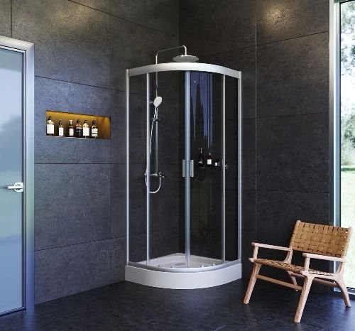 Душевая кабина AM.PM Gem 1/4 Round 80x80 W90UG-401-080MT
