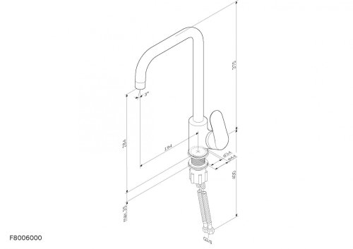 Змішувач для кухні AM.PM Like F8006022