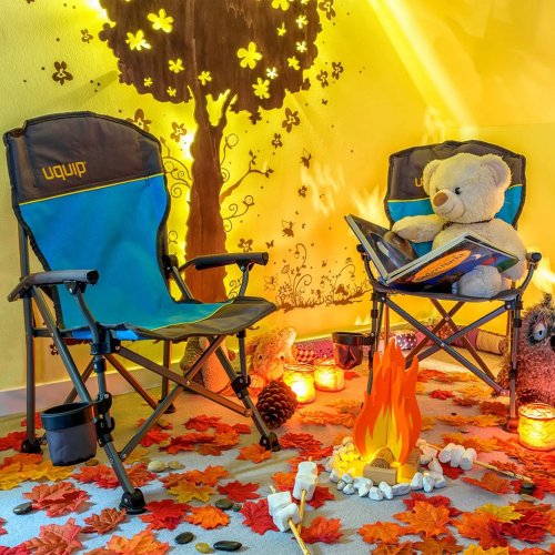 Детское кемпинговое кресло раскладное Uquip Kirby Blue/Grey (244006)