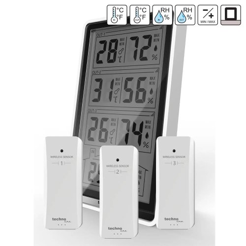 Термогігрометр Technoline WS7060 Black (WS7060)