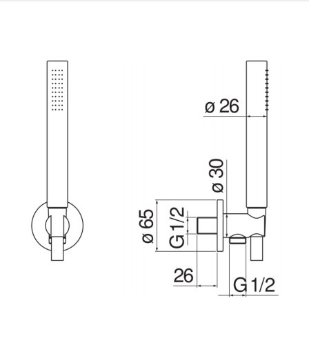 Душевой набор Nobili AD146/32CR