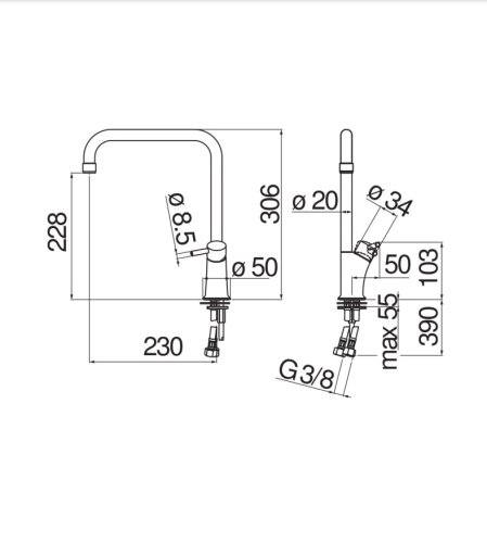 Смеситель для кухни Nobili Cuci CU92813CR