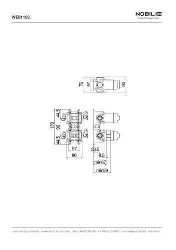 Встроенная часть смесителя Nobili WE81102