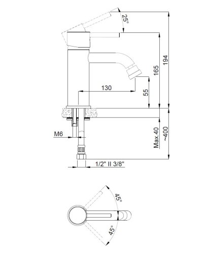 Смеситель для биде Adell Rondo 15166601