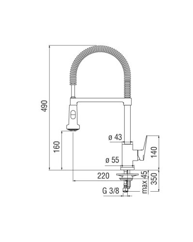 Смеситель для кухни Nobili Blues BS101300/3CR