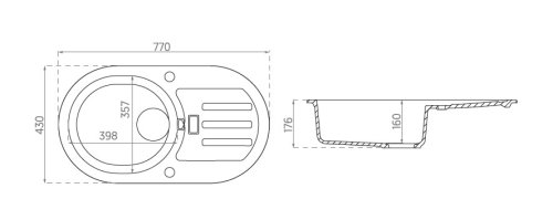 Кухонная мойка Axis Group Malibu 30 1.102.211.20