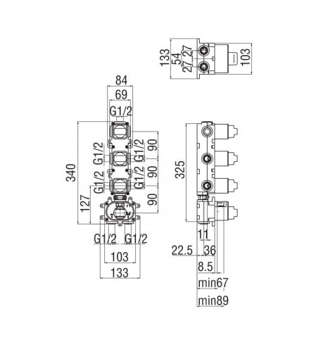 Встроенная часть смесителя Nobili WE00103