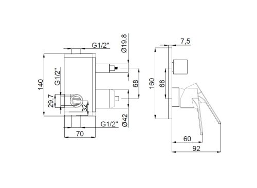 Душевая система Adell Azure Optimal 15680721