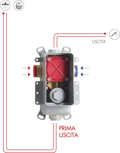 Встроенная часть смесителя Fima Spillo Up F3000