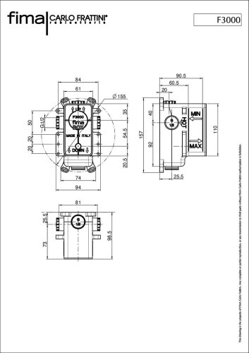 Встроенная часть смесителя Fima Spillo Up F3000