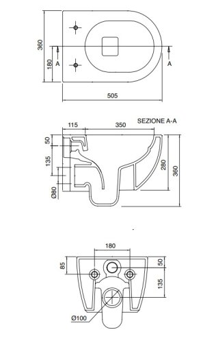 Унитаз с инсталляцией SCARABEO Moon 458.126+5520CL+5530B