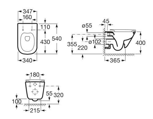 Унітаз з інсталяцією Grohe Gap Clean Rimless A34H470000+38772001