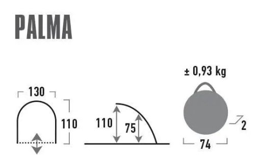 Палатка High Peak Palma 40 Blue/Grey (Special Offer)