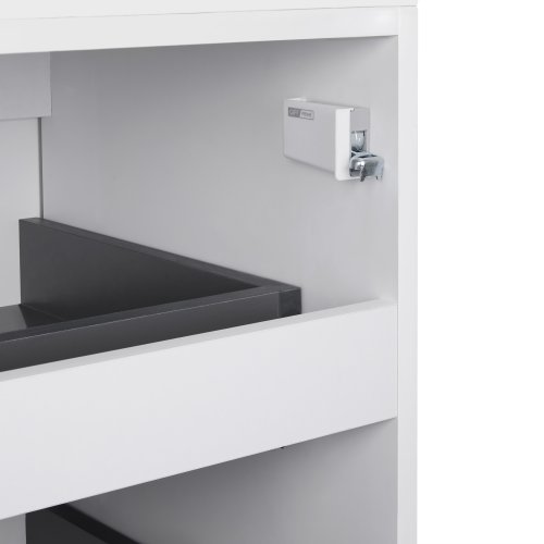 Тумба підлогова Qtap Tern White зі стільницею QT1780TNL801W