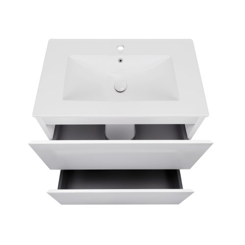Комплект Qtap Tern White тумба підлогова + раковина врізна QT1771TNL7013070CW