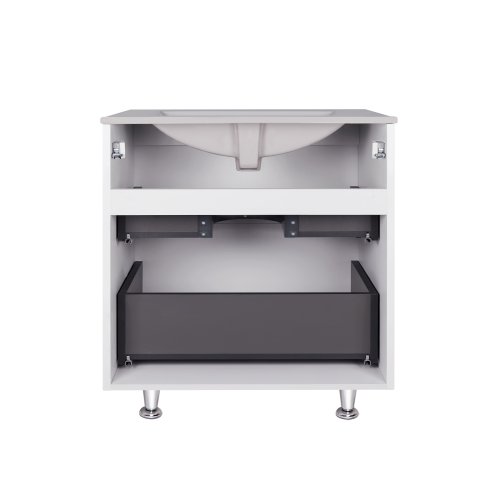 Комплект Qtap Tern White тумба підлогова + раковина врізна QT1771TNL7013070CW