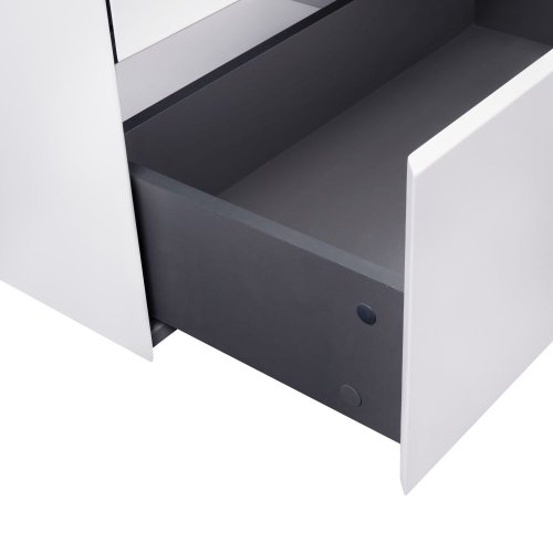 Комплект Qtap Tern White тумба напольная + раковина врезная QT1771TNL8013080CW