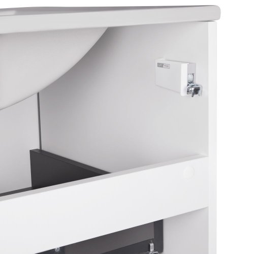 Комплект Qtap Tern White тумба напольная + раковина врезная QT1771TNL8013080CW