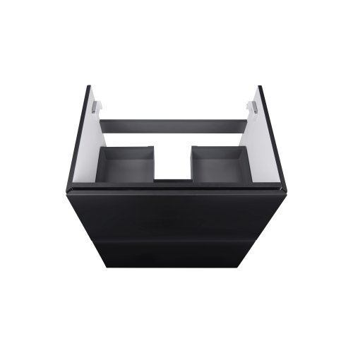 Комплект Qtap Tern Matt black тумба напольная + раковина врезная QT1771TNL6023060CMB