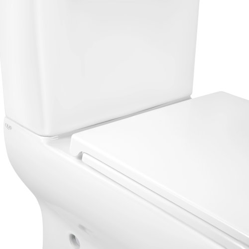 Унитаз-компакт Qtap Aries безободковый с сиденьем Soft-close QT03222171ARW