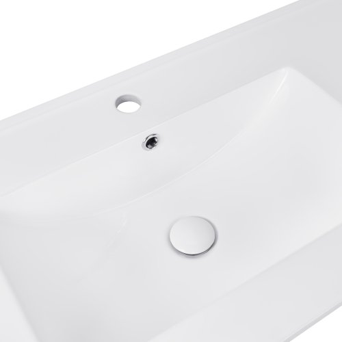 Умывальник Qtap Albatross E White с донным клапаном QT01119100EW