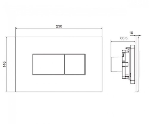 Унитаз + инсталляция VOLLE Amadeus M Rimless с белой клавишей Master Evo 13-06-055M+201010+221919