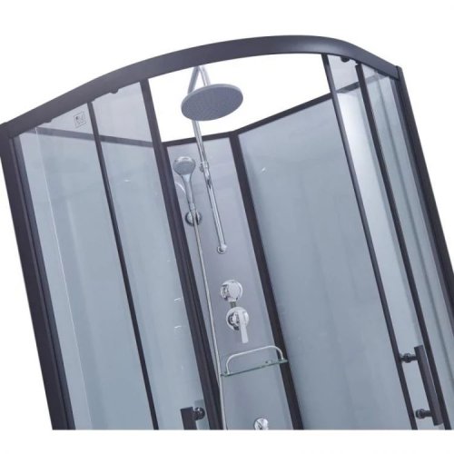 Душевой бокс Lidz Majatek SB90x90.BLA.LOW.TR, стекло прозрачное 5 мм без поддона