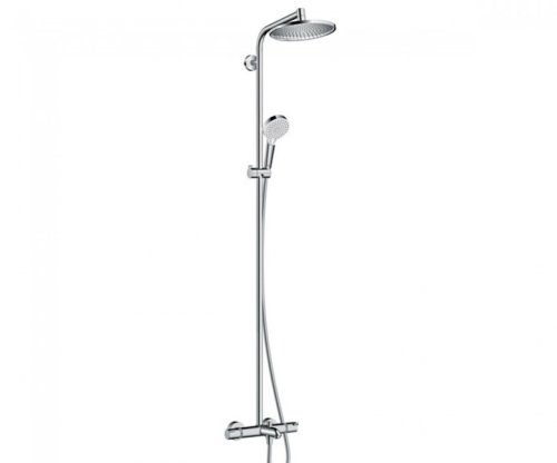 Душевая система Hansgrohe Crometta S 240 Showerpipe 27320000+скребок