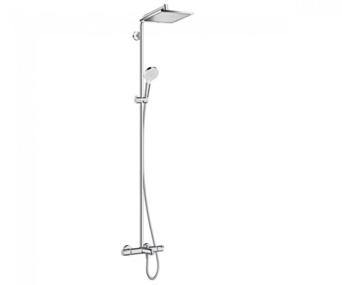 Душевая система Hansgrohe Crometta E 240 1jet Showerpipe 27298000+полотенце