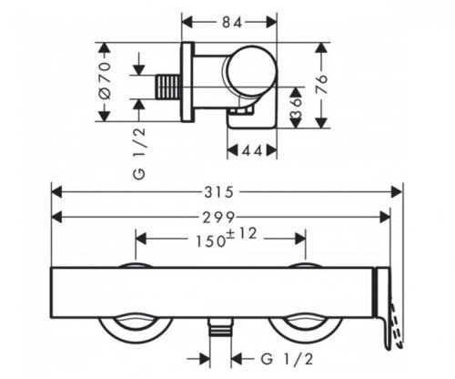 Змішувач для душу Hansgrohe Vivenis 75620000