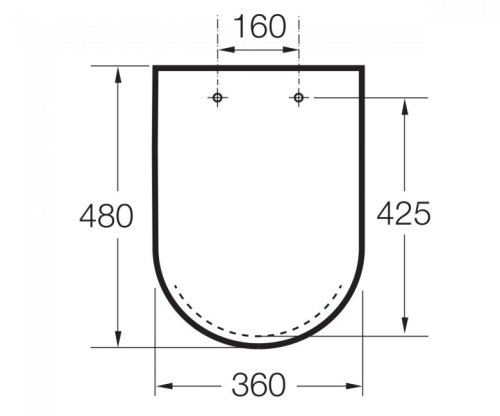 Крышка+сидение Roca Inspira Round A80152265B