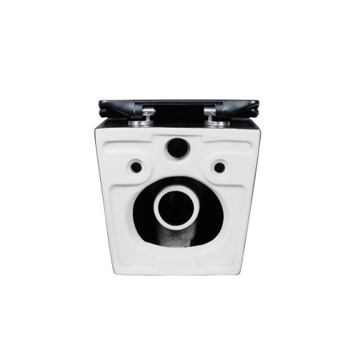 Унитаз подвесной Qtap Robin безободковый с сиденьем Slim Soft-close QT1333046ERMB