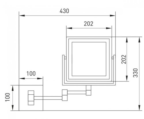 Дзеркало Volle 2500.280801