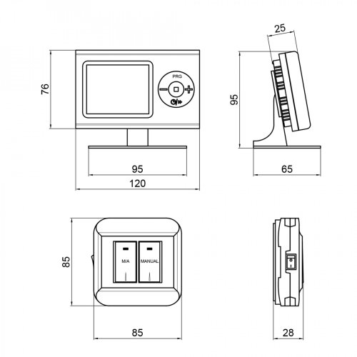 Недельный программируемый термостат Thermo Alliance ТА-2402RF радиоупровляемый