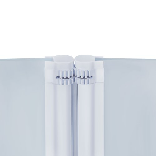 Штора на ванну Qtap Gemini WHI401114RP6 скло Pear 6 мм, 110x140 см