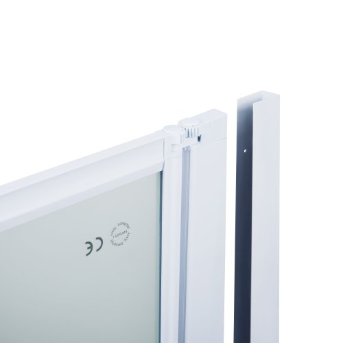 Штора на ванну Qtap Gemini WHI401214RP4 скло Pear 4 мм, 120x140 см