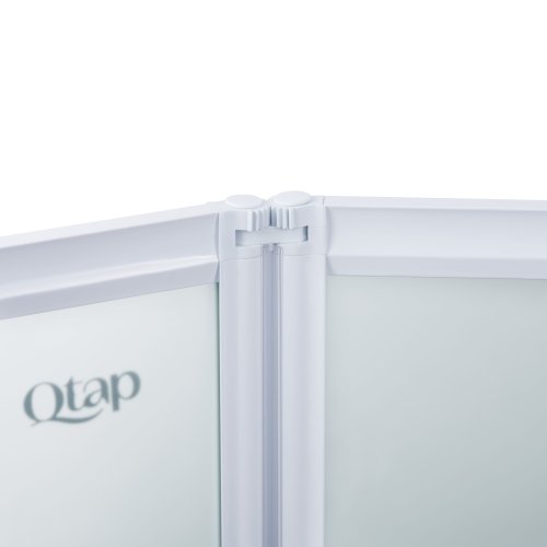 Штора на ванну Qtap Gemini WHI401214RP4 скло Pear 4 мм, 120x140 см