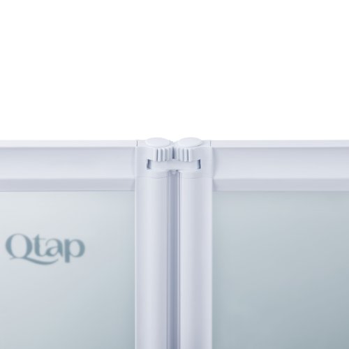 Штора на ванну Qtap Gemini WHI401314RP4 стекло Pear 4 мм, 130x140 см