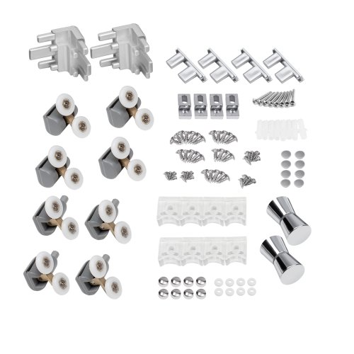 Набор Lidz душевая кабина Wiezak SC90x90.SAT.LOW.L, стекло Linie 4 мм + поддон Mazur