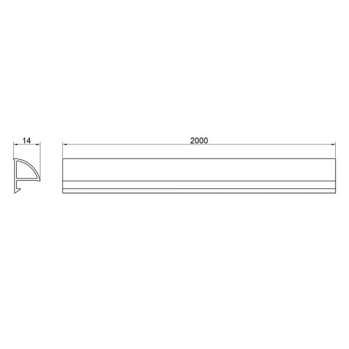 Декоративна планка для піддону та ванни Qtap Water cover WHI60201401