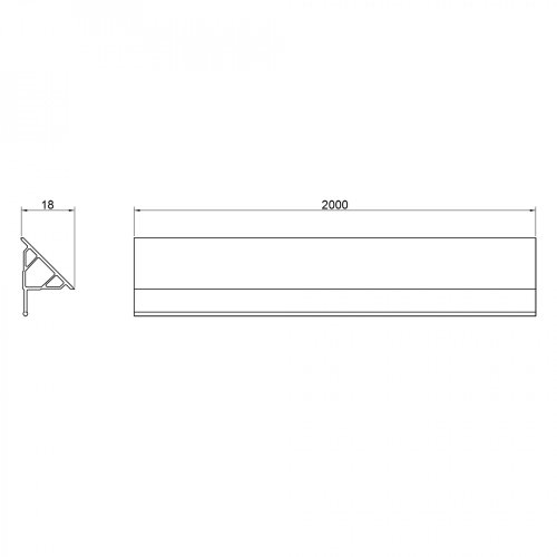 Декоративная планка для поддона и ванны Qtap Water cover WHI60201802