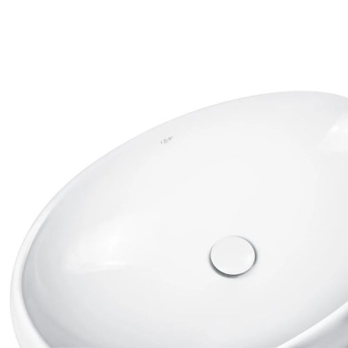 Умывальник Qtap Leo 600х400х155 White с донным клапаном QT11117060GW