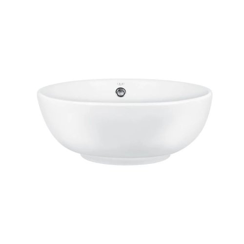 Умивальник Qtap Amazon 430х430х160 White з донним клапаном QT02117043NW