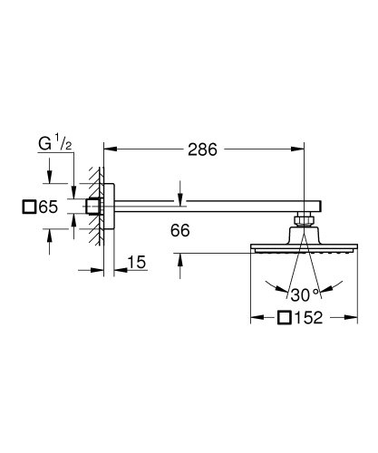 Душевая система Grohe Eurocube 234090SB