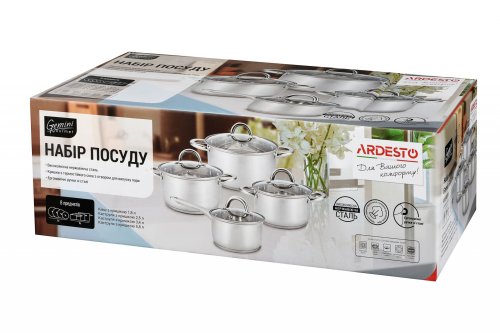 Набор посуды Ardesto Gemini Gourmet Andria AR1908PS (8 предметов)