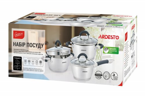 Набор посуды Ardesto Gemini Livorno AR1906SG (6 предметов)