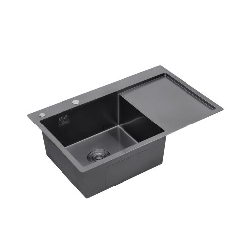 Кухонная мойка Kroner (KRP) PVD Schwarze-7849LHM CV025278
